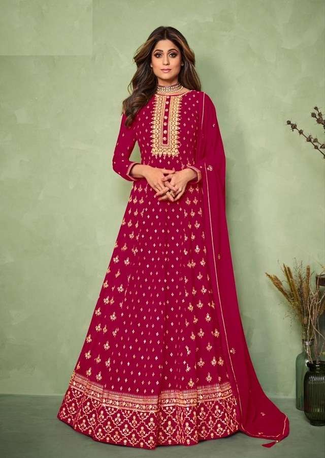 LATEST NEW ARRIVAL FANCY WEDDING PARTY WEAR GEORGETTE ANARKALI FOR WOMEN CARNIVAL 9191