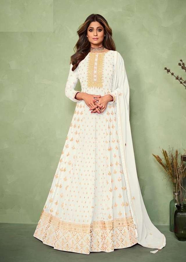 LATEST NEW ARRIVAL FANCY WEDDING PARTY WEAR GEORGETTE ANARKALI FOR WOMEN CARNIVAL 9194