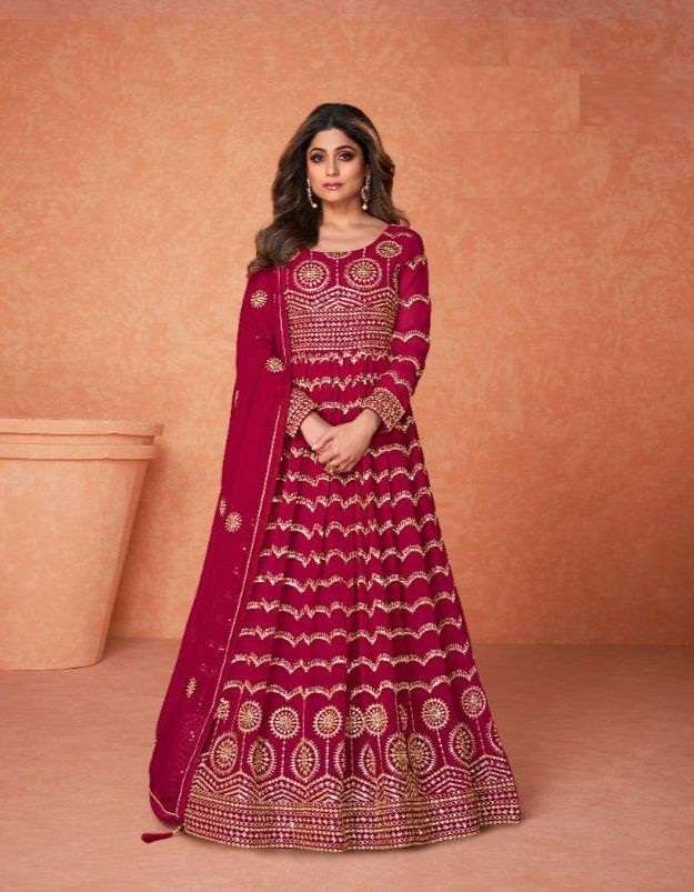 LATEST NEW ARRIVAL FANCY WEDDING PARTY WEAR GEORGETTE ANARKALI FOR WOMEN KHAAS 9215