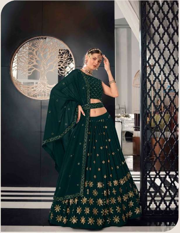 DESIGNER FANCY NAVRATRI SPECIAL GEORGETTE LEHENGA CHOLI IN VIWAH FASHION KF 2156