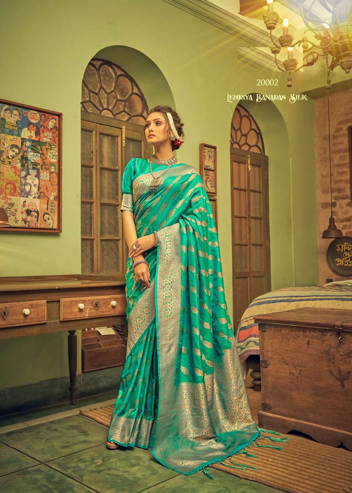 DESIGNER FANCY PARTY WEAR SILK SAREE EXCLUSIVE COLLECTION SM RAJPATH 20002