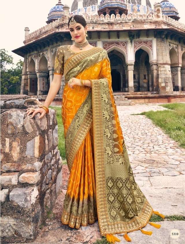 DESIGNER FANCY PARTY WEAR SILK SAREE EXCLUSIVE COLLECTION TATHASTU 5310