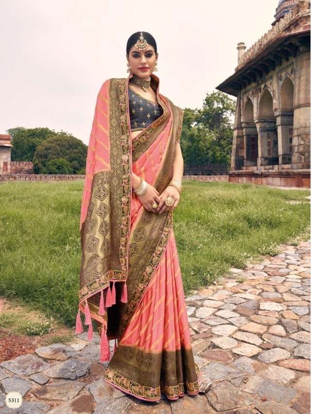 DESIGNER FANCY PARTY WEAR SILK SAREE EXCLUSIVE COLLECTION TATHASTU 5311