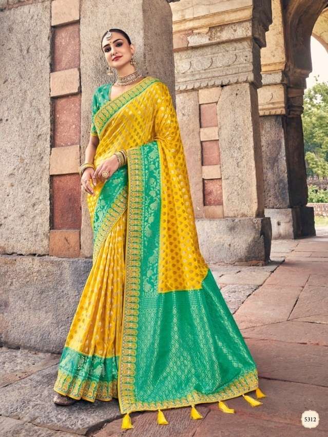 DESIGNER FANCY PARTY WEAR SILK SAREE EXCLUSIVE COLLECTION TATHASTU 5312