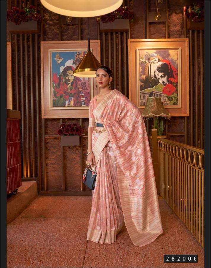 DESIGNER FANCY WEDDING PARTY WEAR HEAVY LINEN SILK SAREE RAJTEX SM 282006