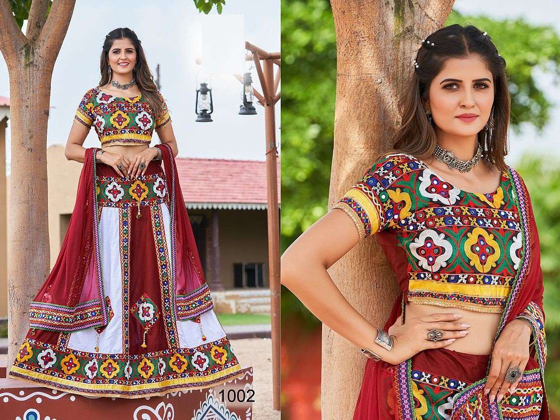 NAVRATRI COTTON LEHENGA CHOLI GAMATHI CHOLI NAVRATRI 2022 PNGT DST 1002