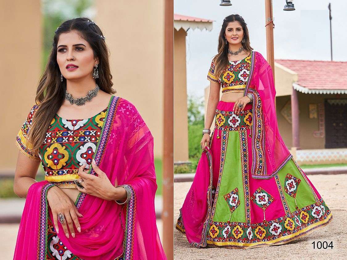 NAVRATRI COTTON LEHENGA CHOLI GAMATHI CHOLI NAVRATRI 2022 PNGT DST 1004