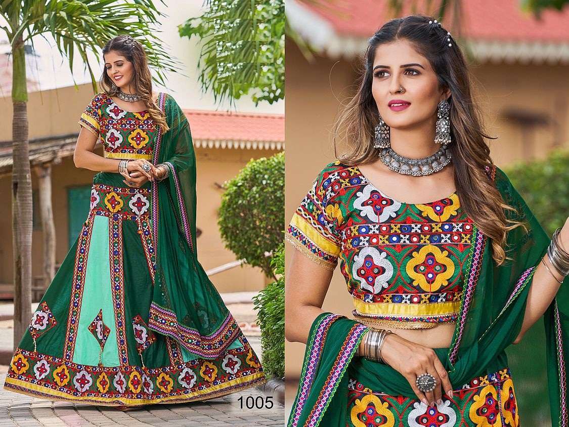 NAVRATRI COTTON LEHENGA CHOLI GAMATHI CHOLI NAVRATRI 2022 PNGT DST 1005