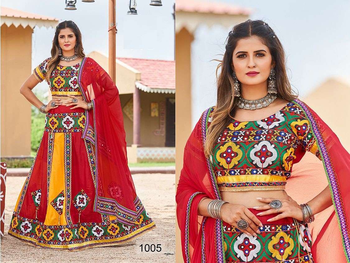 NAVRATRI COTTON LEHENGA CHOLI GAMATHI CHOLI NAVRATRI 2022 PNGT DST 1006