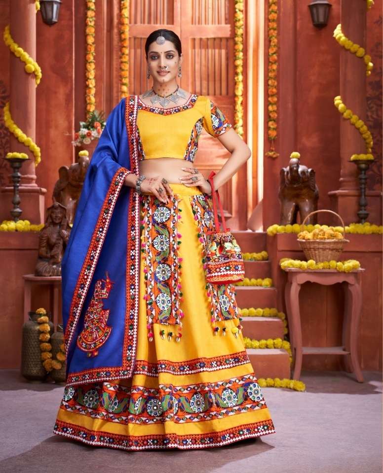 NAVRATRI TRADITIONAL LEHENGA CHOLI GAMATHI CHOLI NAVRATRI CHOLI PC 7012