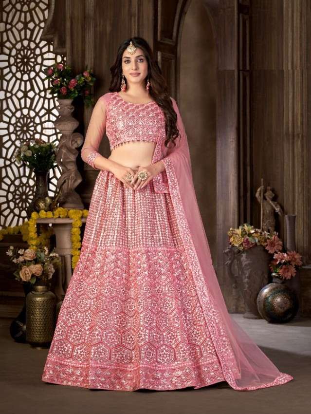 PREMIUM DESIGNER FANCY WEDDING PARTY WEAR EXCLUSIVE HEAVY SILK LEHENGA CHOLI ZEEYA DST 8001