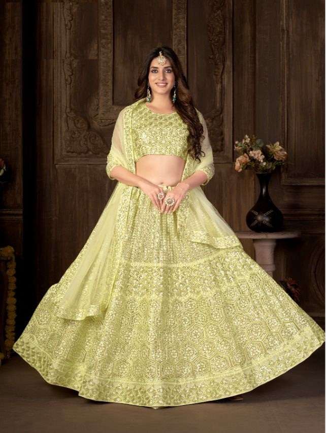 PREMIUM DESIGNER FANCY WEDDING PARTY WEAR EXCLUSIVE HEAVY SILK LEHENGA CHOLI ZEEYA DST 8004