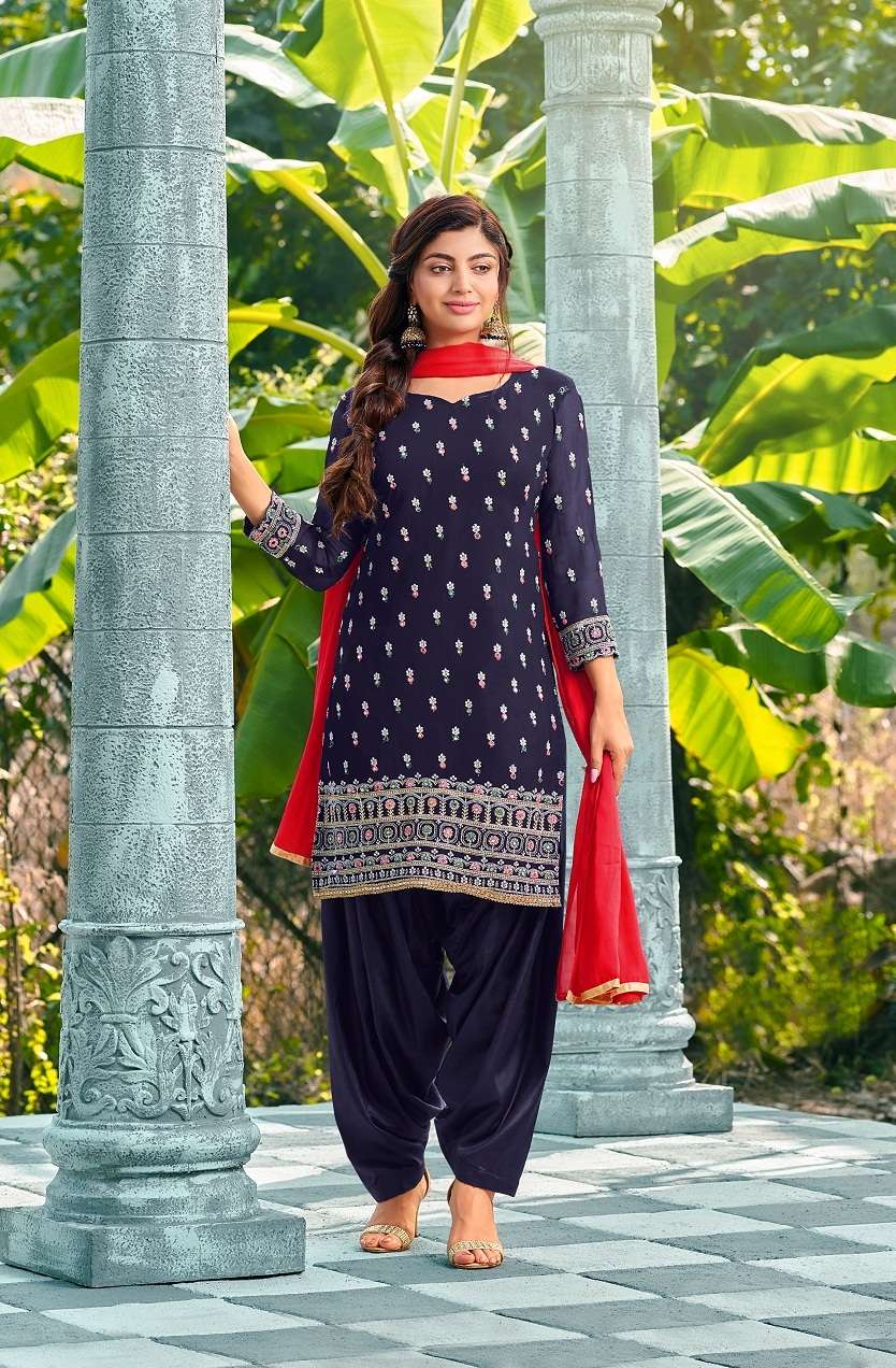 DESIGNER FANCY PARTY WEAR DESIGNER PATIYALA SALWAR SUIT IN GEORGETTE MRDNGI 2025