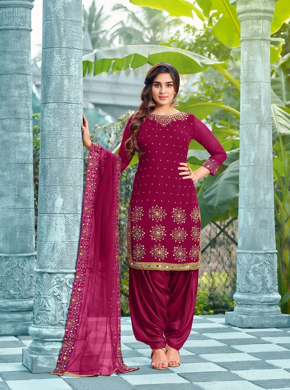 DESIGNER FANCY PARTY WEAR DESIGNER PATIYALA SALWAR SUIT IN GEORGETTE MRDNGI 2027