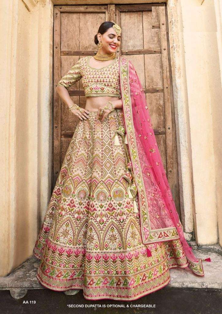 BEST DESIGNER BRIDAL CHIKU WEDDING WEAR HEAVY VELVET LEHENGA CHOLI TATHAASTU DST 119