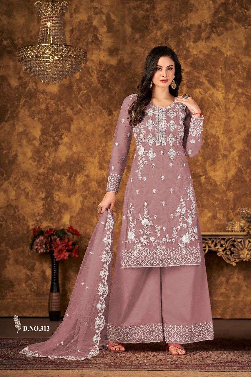 DESIGNER FANCY PARTY WEAR GEORGETTE PEACE SALWAR SUIT VAANI 313