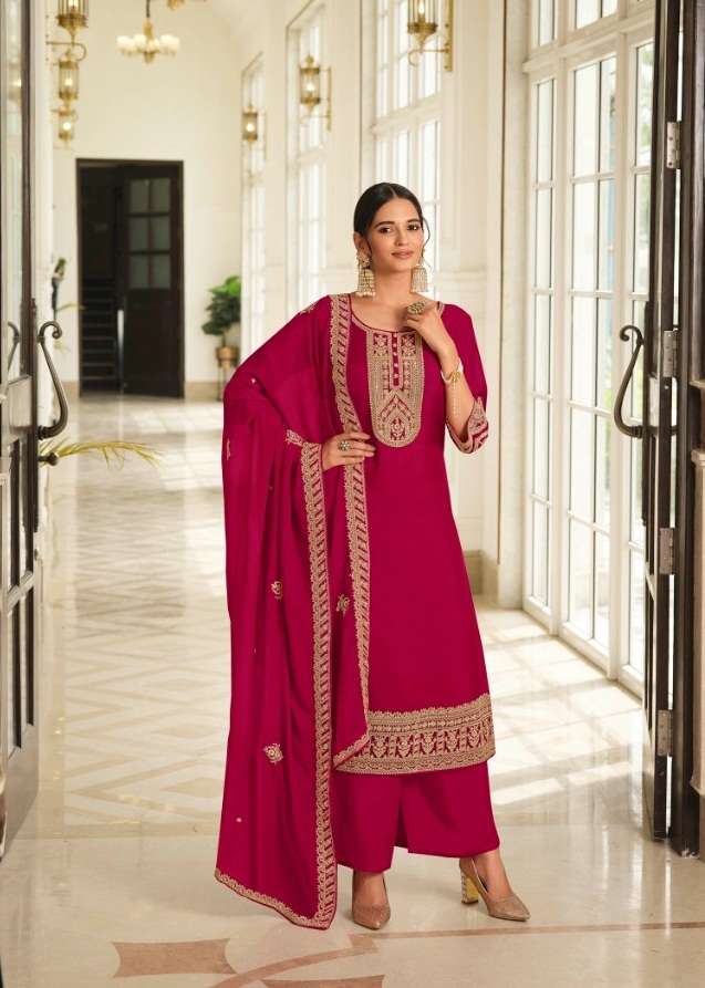 DESIGNER UNIQUE WEDDING PARTY WEAR STRAIGHT IN LINEN SILK FABRIC LT NITYA-181 1801