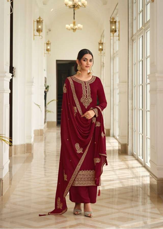 DESIGNER UNIQUE WEDDING PARTY WEAR STRAIGHT IN LINEN SILK FABRIC LT NITYA-181 1803