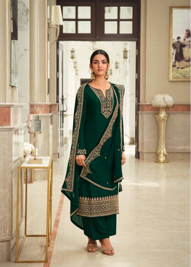 DESIGNER UNIQUE WEDDING PARTY WEAR STRAIGHT IN LINEN SILK FABRIC LT NITYA-181 1806