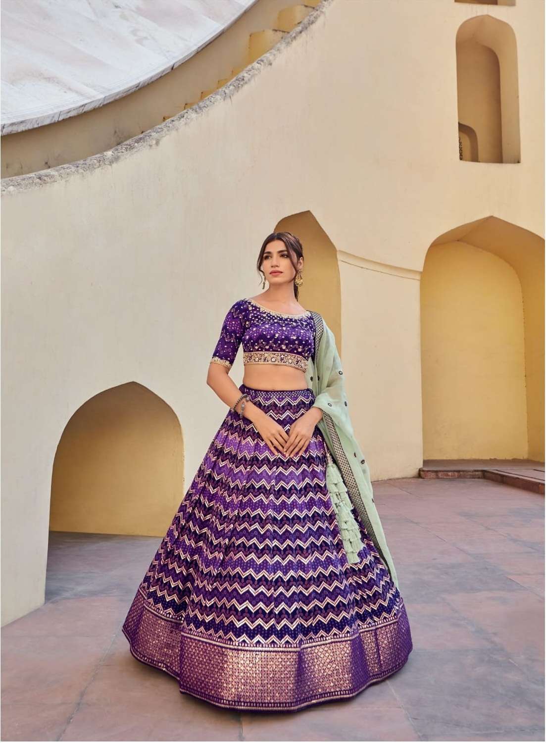 MAROON BEST DESIGNER BLUE BRIDAL WEDDING PARTY WEAR HEAVY PURE GEORGETTE LEHENGA CHOLI NAVKAR 05