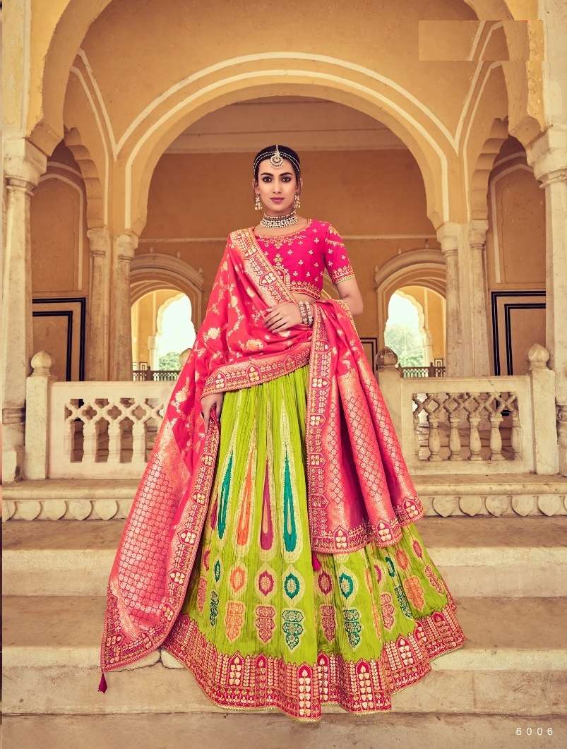 Parrot Green Designer Lehenga Choli for Women -FOF001LC – www.soosi.co.in