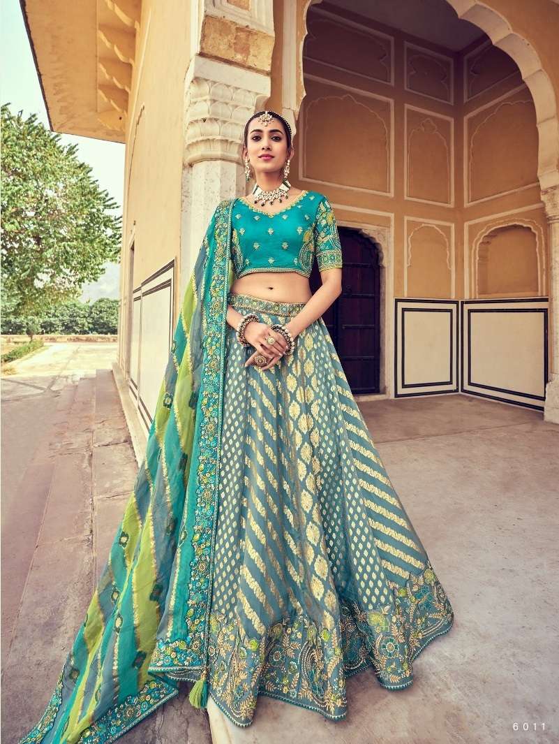 Buy Turquoise Lehenga Designs Sets Online at Best Prices – Joshindia