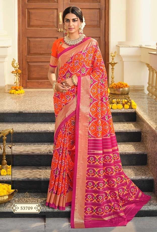 HEAVY DESIGNER FANCY WEDDING PARTY WEAR DOLA SILK FABRIC SAREE JT VIPUL 53709