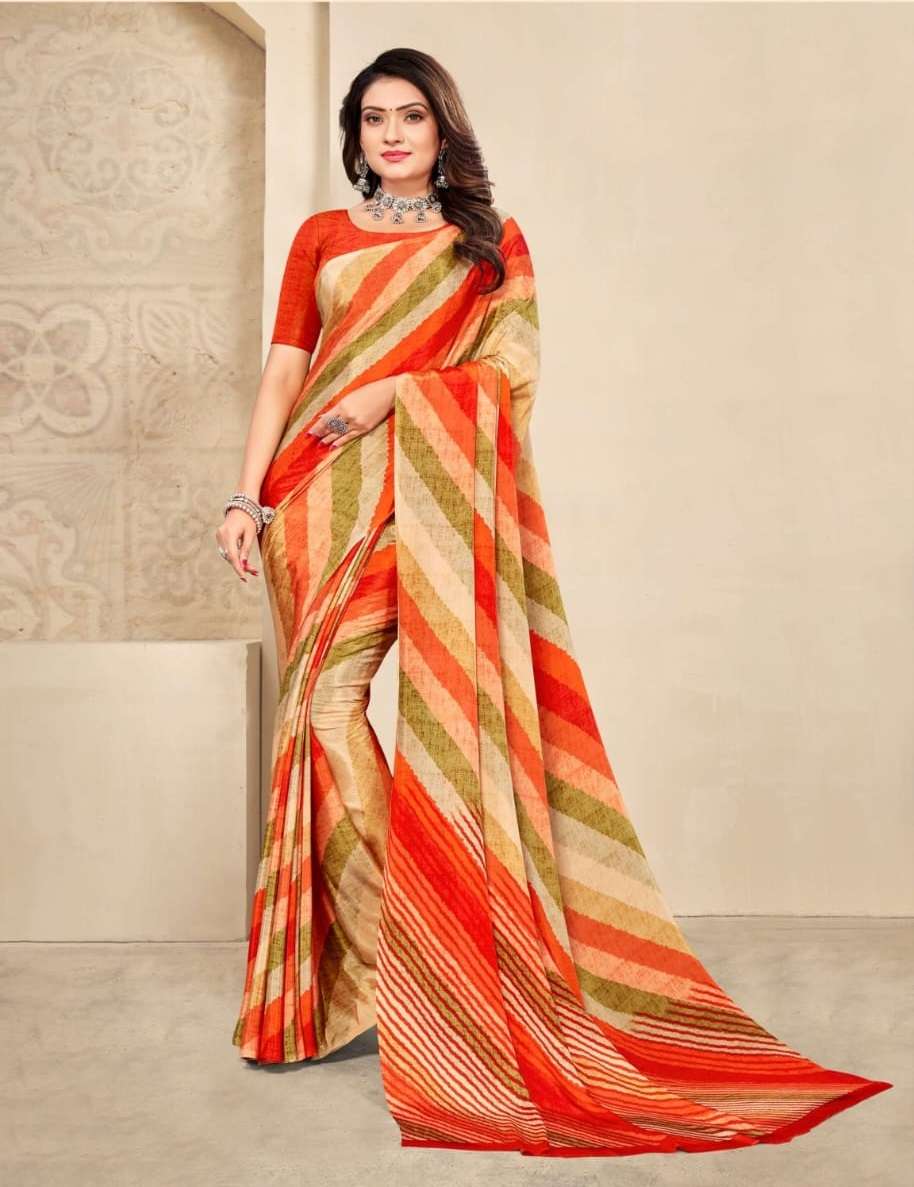 RED DESIGNER FANCY WEDDING PARTY WEAR DESIGNER SILK SAREE JT RUCHI VIVANTA 18702F