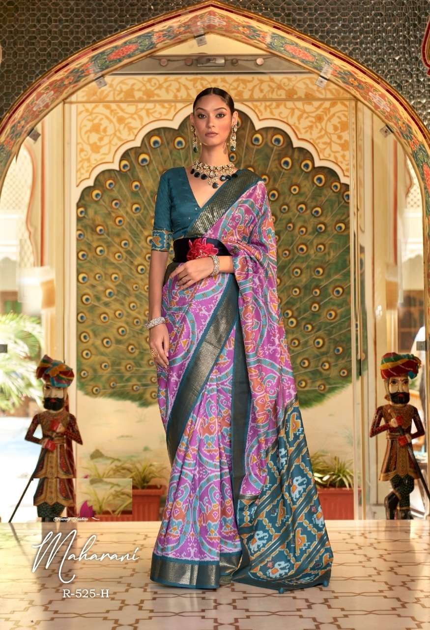 DESIGNER FANCY WEDDING PARTY WEAR DESIGNER LAVENDER BANARASI SILK FABRIC SAREE SM REVAA MAHARANI 525H