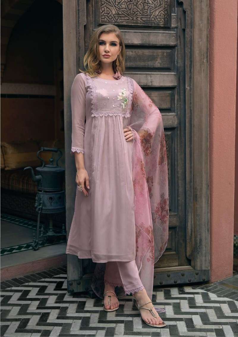 READY TO WEAR DESIGNER PEACE FANCY PARTY WEAR ORGANZA SUIT EB ALAYA 1552