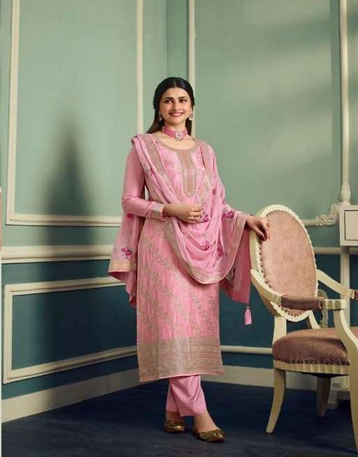 NEW DESIGNER READY TO WEAR FANCY PARTY WEAR INDIAN PAKISATNI PINK SALWAR SUIT JG AARZOO 61985