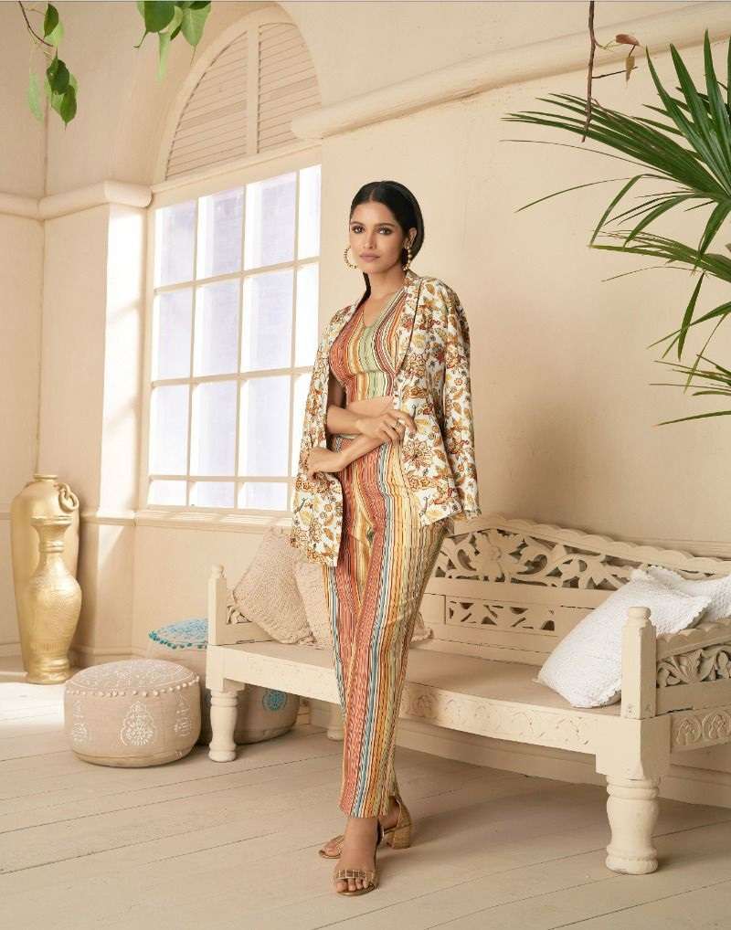 READYMADE PINK RAYON CO ORD SET FOR WOMEN WEAR FANCY PRINTED CO ORD SET SY 5260