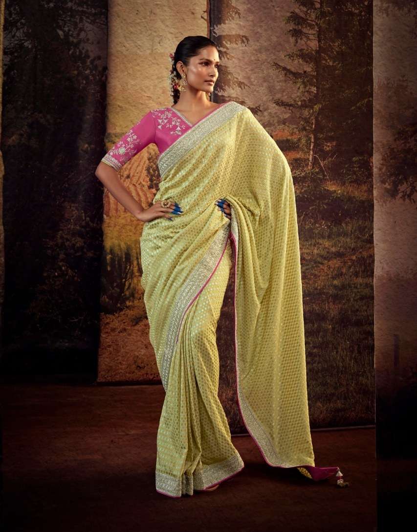 Silk Saree Indian New Designer Fancy Wedding Party Wear Bollywood