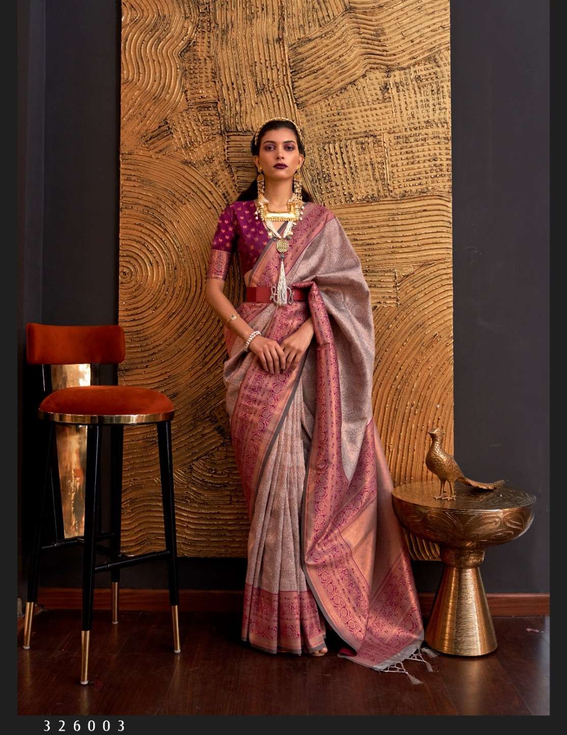 Buy Indian Silk Sarees for Women Sari Wedding Party wear Saree & Unstiched  Blouse Online at desertcartINDIA