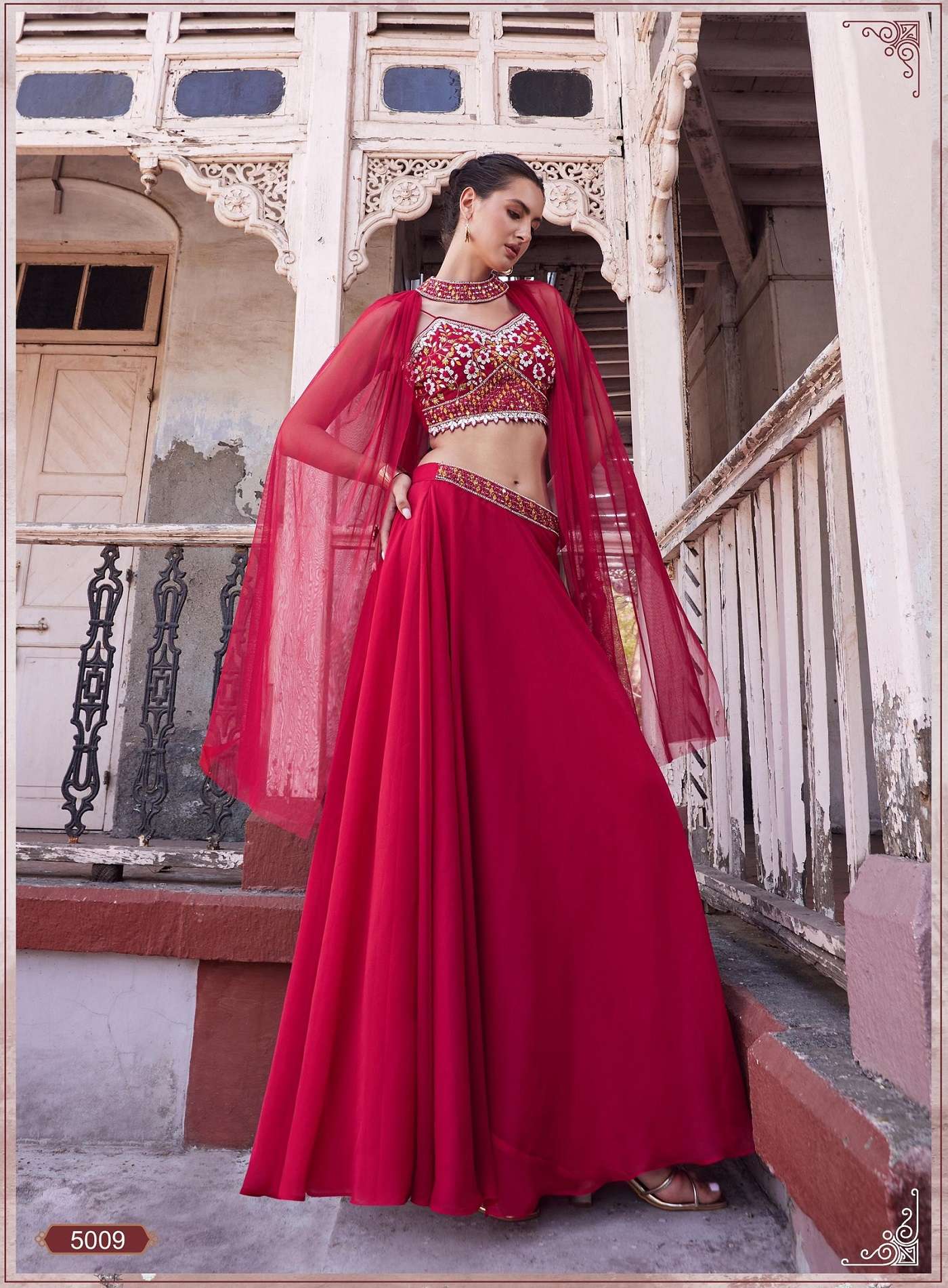 INDIAN DESIGNER FANCY WEDDING PARTY WEAR GAORGETTE READY TO WEAR RANI PINK SHARARA PALLAZO SALWAR SUIT ALZ 5009