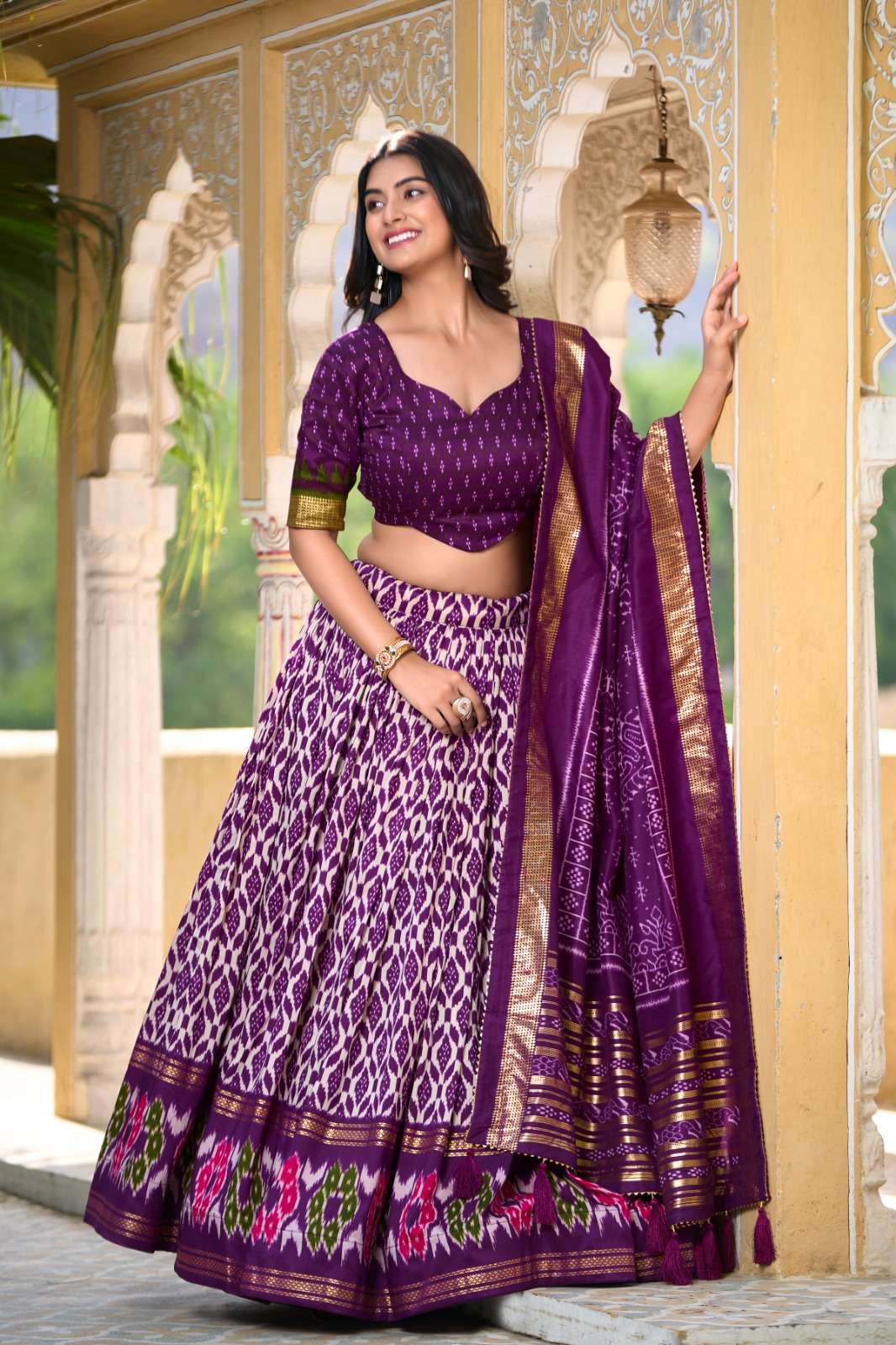 DESIGNER FANCY WEDDING PARTY WEAR RAYON SILK WINE LEHENGA CHOLI WITH DUPATTA FOR NAVRATRI PC 1223 A