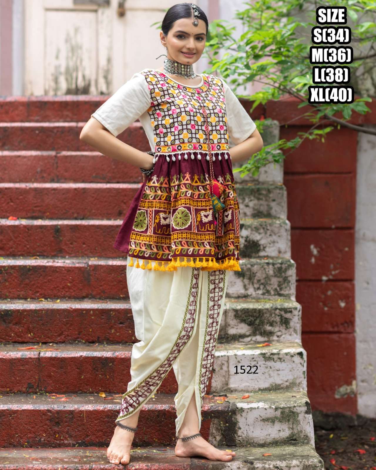 DESIGNER NAVRATRI SPECIAL KHADI COTTON KEDIA NAVRATRI COSTUME COLLECTION DST 1522