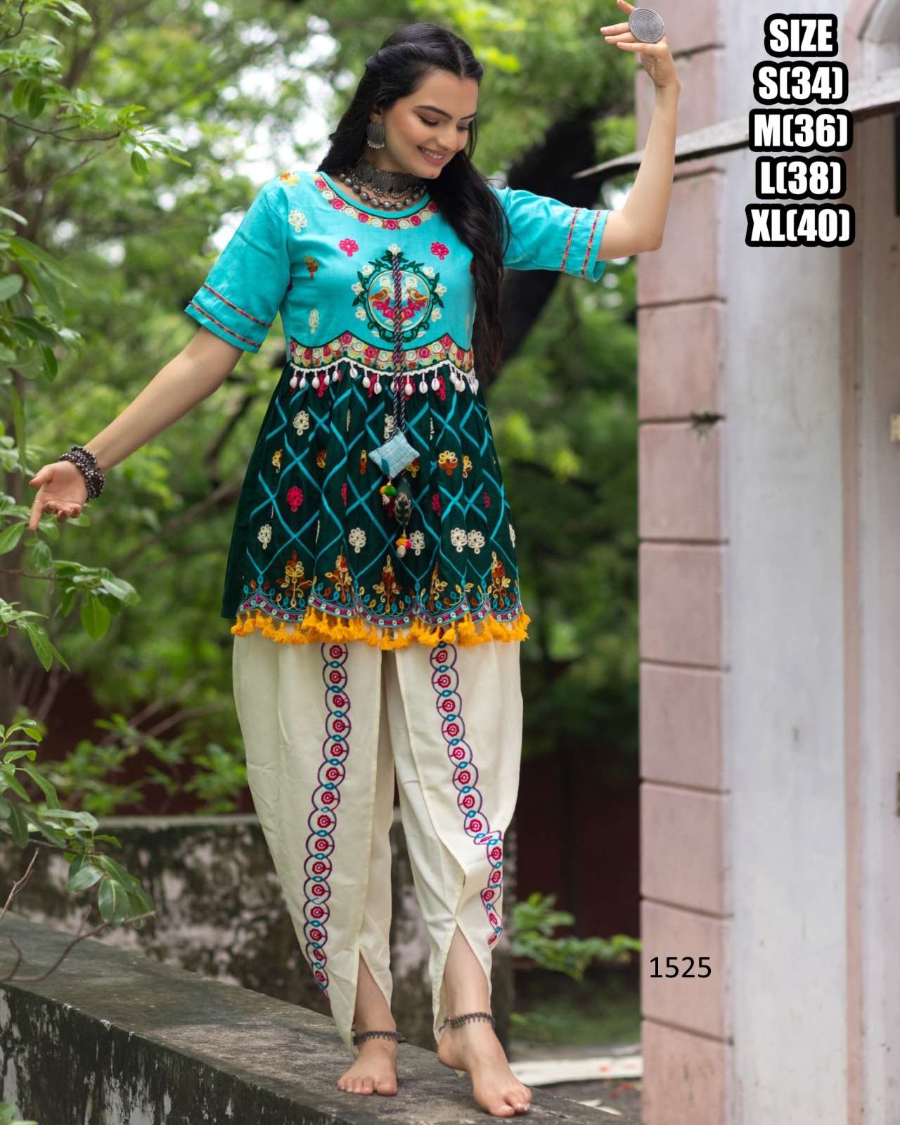 DESIGNER NAVRATRI SPECIAL KHADI COTTON KEDIA NAVRATRI COSTUME COLLECTION DST 1525