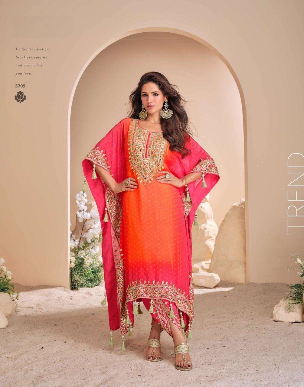 INDIAN DESIGNER FANCY WEDDING PARTY WEAR VISCOSE SILK RED SHARARA PALLAZO SALWAR SUIT SY JHOOMAR 5705