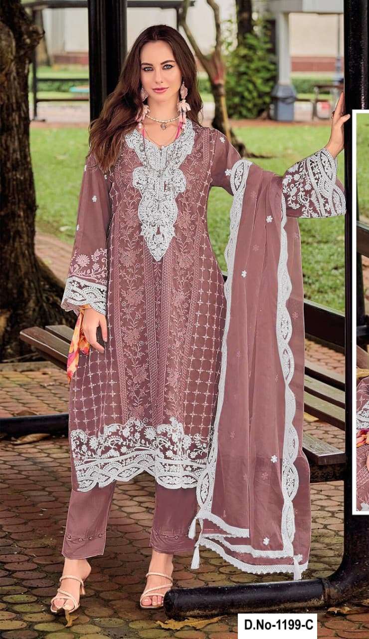 DESIGNER WEDDING PARTY WEAR CRUNCHY FABRIC DEEP PINK PAKISTANI SALWAR SUIT SHF 1199 C