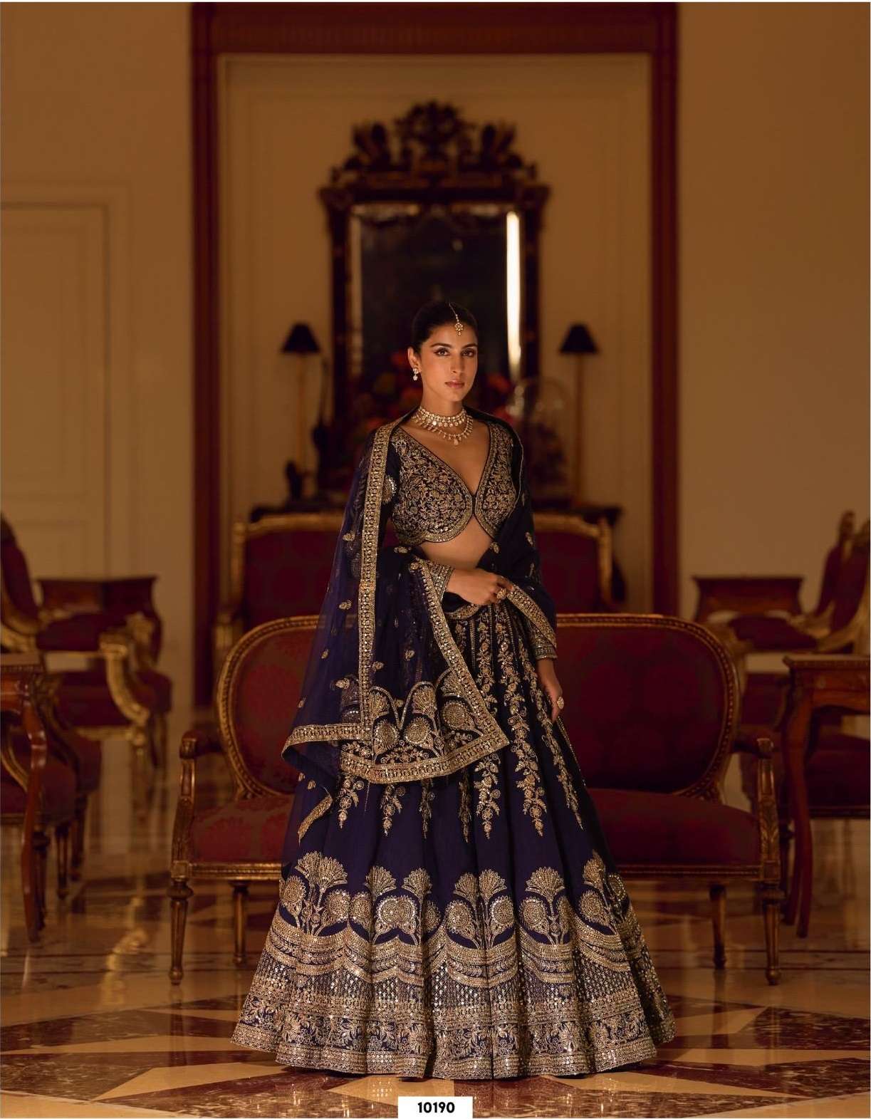 DESIGNER BOLLYWOOD BRIDAL WEDDING PARTY WEAR PREMIUM REAL SILK PURPLE LEHENGA CHOLI SY PADMINI 10190